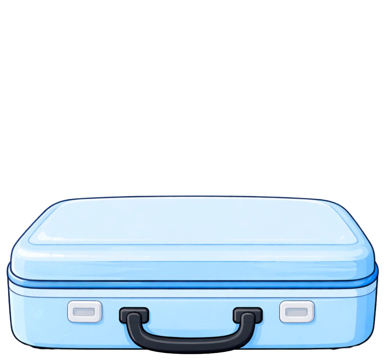 Open suitcase